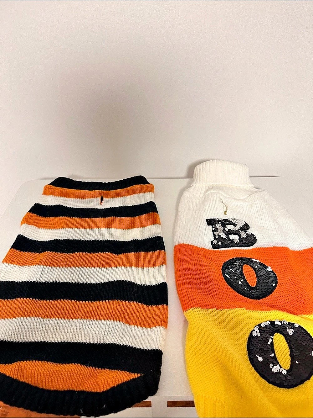 Boots & Barkley Halloween Dog Sweaters, Lot of two, Size Medium